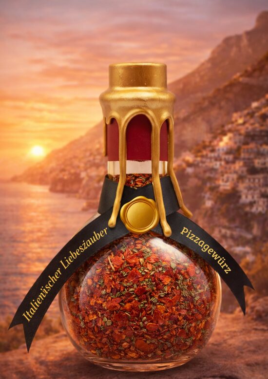 Der italienische Liebeszauber   Flaschengeist   Pizzagewürz